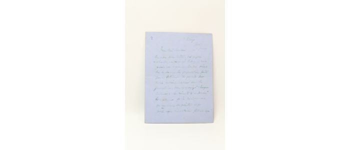 DETAILLE : Lettre autographe signée à un confrère peintre  - Signiert, Erste Ausgabe - Edition-Originale.com