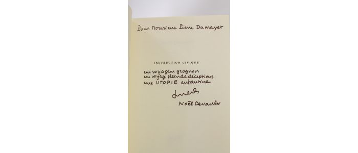 DEVAULX : Instruction civique - Signed book, First edition - Edition-Originale.com