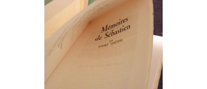 DHOTEL : Mémoires de Sébastien - Erste Ausgabe - Edition-Originale.com