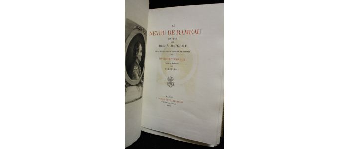 DIDEROT : Le neveu de Rameau. Satire par Denis Diderot revue sur les textes originaux et annotée par Maurice Tourneux - Edition-Originale.com
