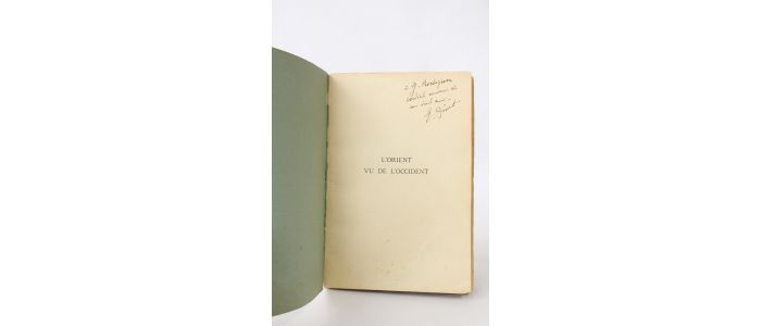 DINET : L'Orient vu de l'Occident - Libro autografato, Prima edizione - Edition-Originale.com