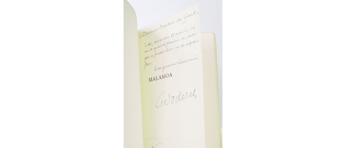 DODERET : Malamoa - Libro autografato, Prima edizione - Edition-Originale.com