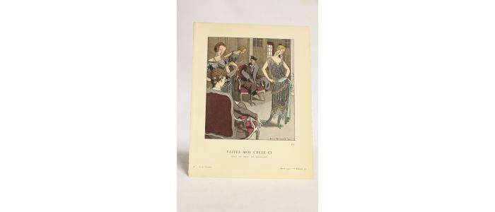 DOEUILLET : Faites-moi celle-ci. Robe du soir, de Doeuillet (pl.56, La Gazette du Bon ton, 1921 n°7) - Edition Originale - Edition-Originale.com