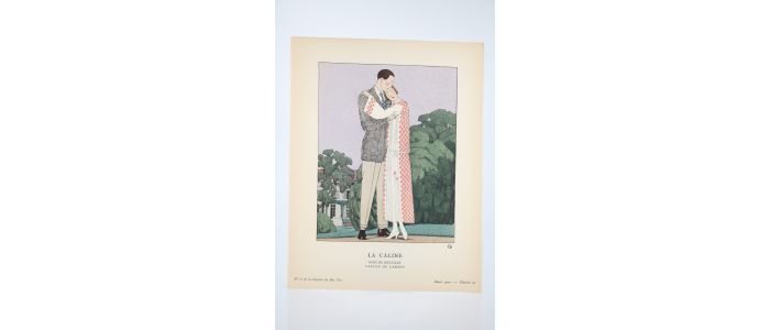 DOEUILLET : La Câline. Robe de Doeuillet. Veston de Larsen (pl.43, La Gazette du Bon ton, 1922 n°6) - Prima edizione - Edition-Originale.com