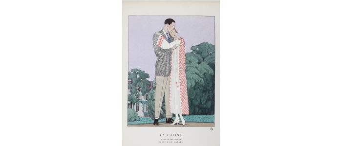 DOEUILLET : La Câline. Robe de Doeuillet. Veston de Larsen (pl.43, La Gazette du Bon ton, 1922 n°6) - Erste Ausgabe - Edition-Originale.com