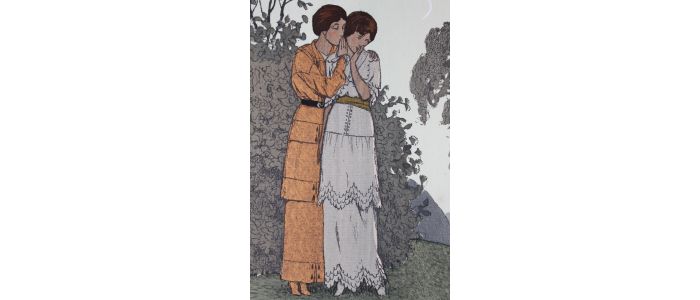 DOEUILLET : Le Secret joli. Robes de jeunes filles de Doeuillet (pl.4, La Gazette du Bon ton, 1913 n°9) - First edition - Edition-Originale.com