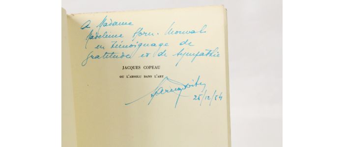 DOISY : Jacques Copeau ou l'absolu dans l'art - Signiert, Erste Ausgabe - Edition-Originale.com