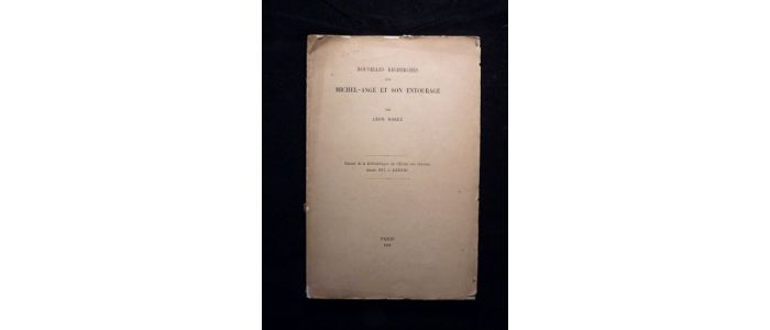 DOREZ : Nouvelles recherches sur Michel-Ange et son entourage - First edition - Edition-Originale.com