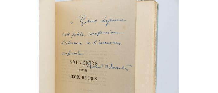 DORGELES : Souvenirs sur les croix de bois - Signed book, First edition - Edition-Originale.com