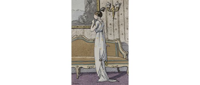 DOUCET : Soyez discret ! Robe du soir de Doucet (pl.4, La Gazette du Bon ton, 1912-1913 n°3) - First edition - Edition-Originale.com