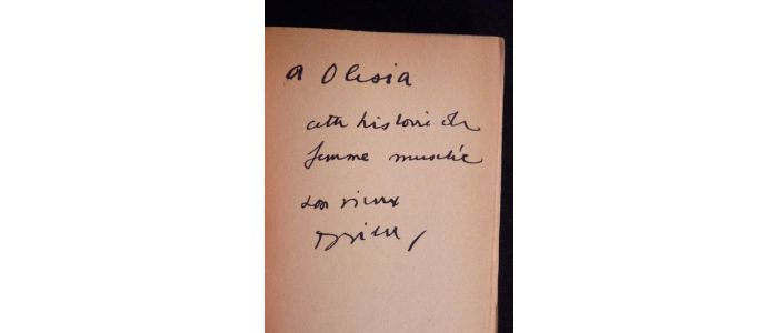 DRIEU LA ROCHELLE : Charlotte Corday suivi de Le chef - Autographe, Edition Originale - Edition-Originale.com