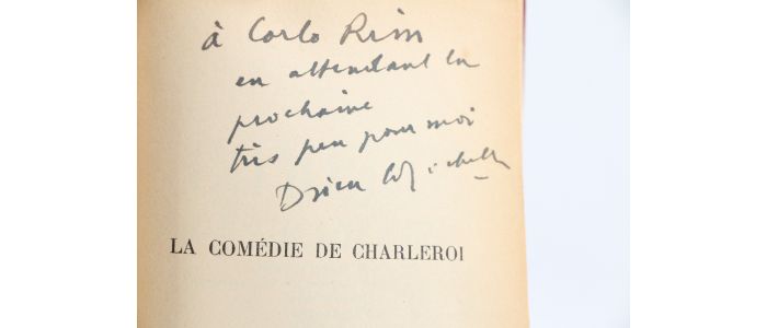 DRIEU LA ROCHELLE : La Comédie de Charleroi - Signed book, First edition - Edition-Originale.com