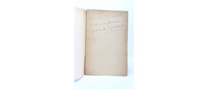 DRIEU LA ROCHELLE : Plainte contre inconnu - Autographe, Edition Originale - Edition-Originale.com