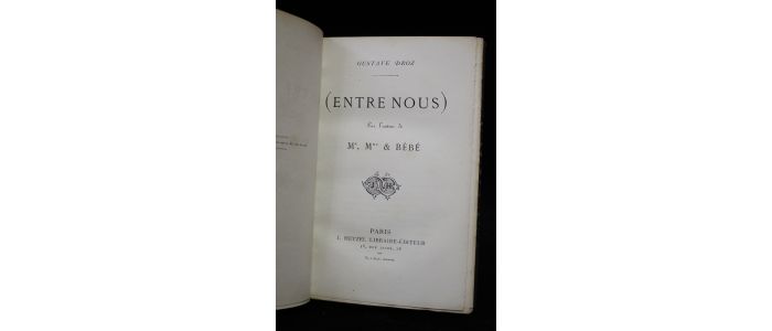 DROZ : Entre nous - First edition - Edition-Originale.com