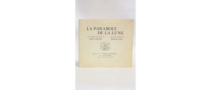DRUART : La parabole de la lune - Libro autografato, Prima edizione - Edition-Originale.com