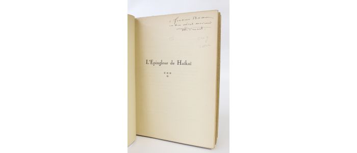 DRUART : L'épingleur de haïkaï - Signed book, First edition - Edition-Originale.com