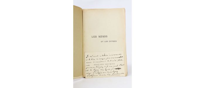 DRUMONT : Les héros et les pitres - Autographe, Edition Originale - Edition-Originale.com