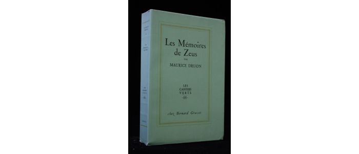 DRUON : Les mémoires de Zeus - First edition - Edition-Originale.com