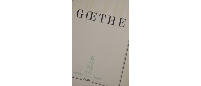 DU BOS : Goethe - Prima edizione - Edition-Originale.com