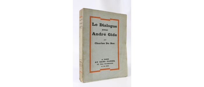 DU BOS : Le dialogue avec André Gide - Erste Ausgabe - Edition-Originale.com