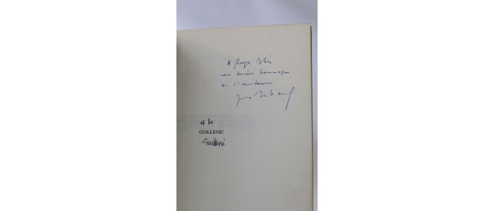 DUBACQ : Guillevic - Autographe, Edition Originale - Edition-Originale.com