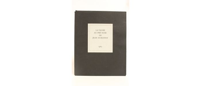 DUBUFFET : La vache au pré noir - Erste Ausgabe - Edition-Originale.com