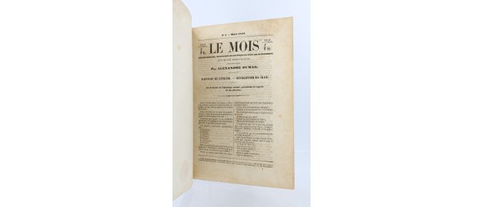 DUMAS : Le mois : série complète en 25 numéros du N°1 1er Mars 1848 au N°25 du 1er Janvier 1850 - Prima edizione - Edition-Originale.com