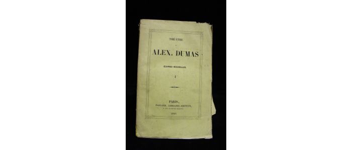 DUMAS : Théâtre. Oeuvres nouvelles - Edition-Originale.com