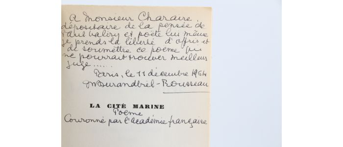 DURAND-VIEL ROUSSEAU : La cité marine - Libro autografato, Prima edizione - Edition-Originale.com
