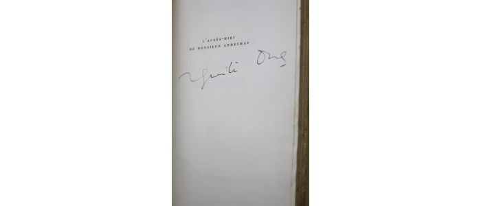 DURAS : L'après-midi de monsieur Andesmas - Autographe, Edition Originale - Edition-Originale.com