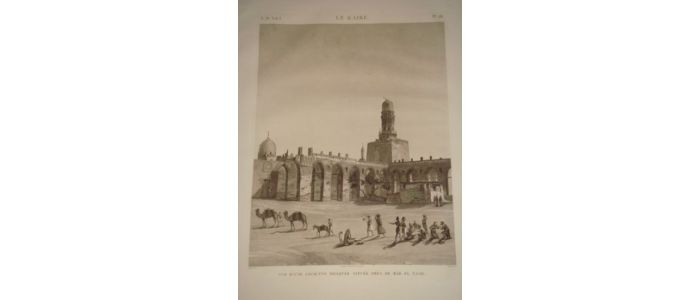 DESCRIPTION DE L'EGYPTE.  Le Kaire [Le Caire]. Vue d'une ancienne mosquée située près de Bâb el Nasr. (ETAT MODERNE, volume I, planche 28) - First edition - Edition-Originale.com