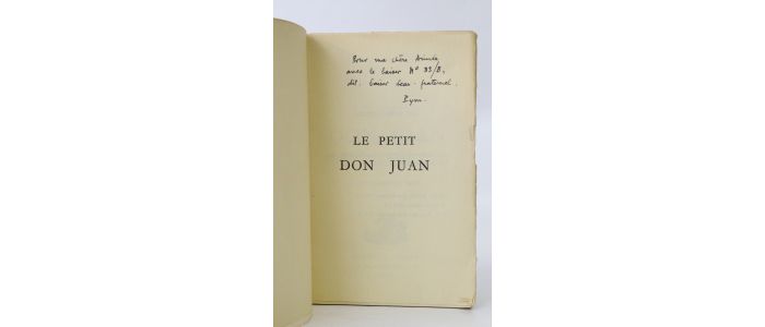 DUTOURD : Le petit Don Juan - Signiert, Erste Ausgabe - Edition-Originale.com