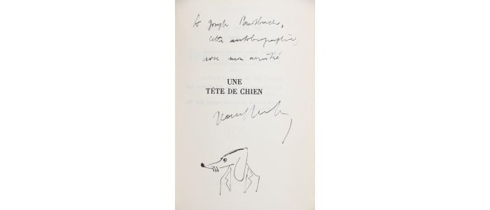 DUTOURD : Une tête de chien - Autographe, Edition Originale - Edition-Originale.com