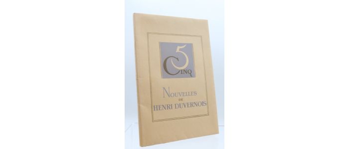 DUVERNOIS : Cinq nouvelles - First edition - Edition-Originale.com