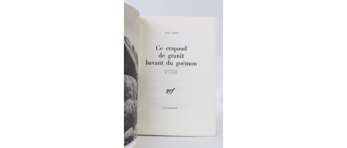 EFFEL : Ce crapaud de granit bavant du goémon - Edition Originale - Edition-Originale.com