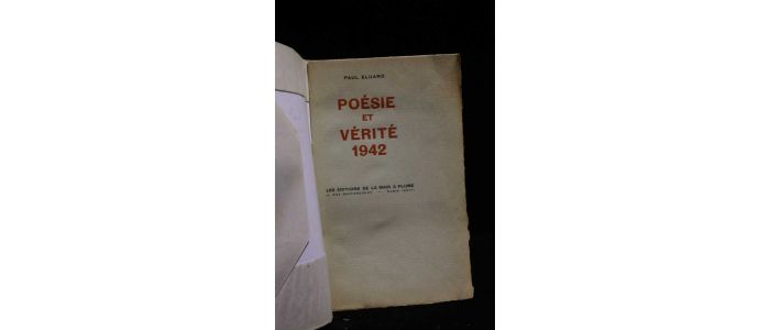 ELUARD : Poésie et vérité 1942 - Edition Originale - Edition-Originale.com