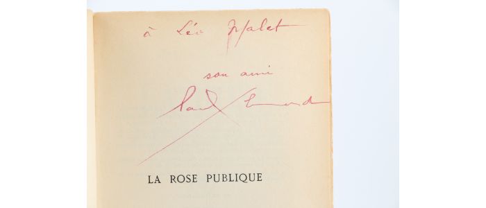 ELUARD : La rose publique - Autographe, Edition Originale - Edition-Originale.com