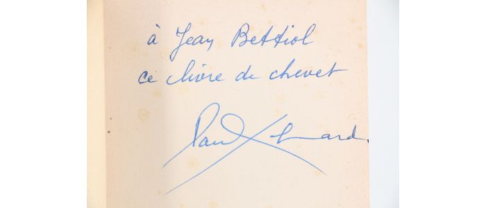 ELUARD : Première anthologie vivante de la poésie du passé - Autographe, Edition Originale - Edition-Originale.com