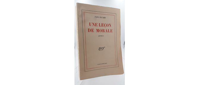 ELUARD : Une leçon de morale - Erste Ausgabe - Edition-Originale.com