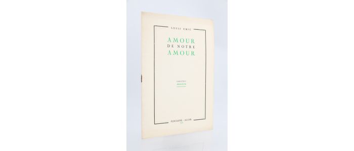 EMIE : Amour de notre amour - Edition Originale - Edition-Originale.com