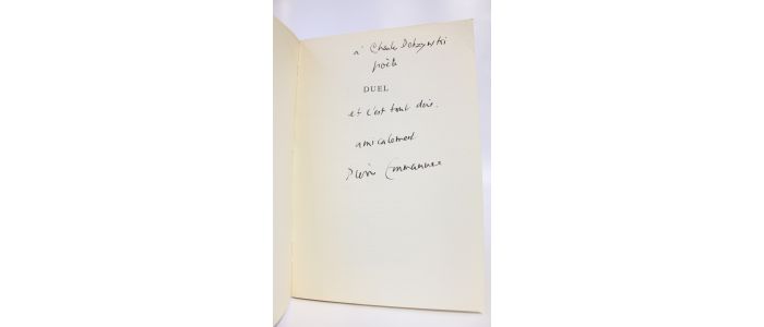 EMMANUEL : Duel - Libro autografato, Prima edizione - Edition-Originale.com