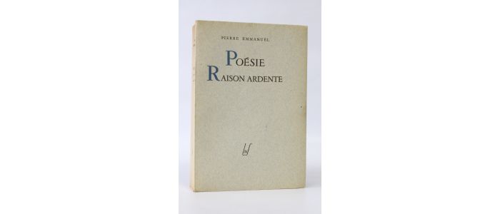 EMMANUEL : Poésie raison ardente - Signed book, First edition - Edition-Originale.com