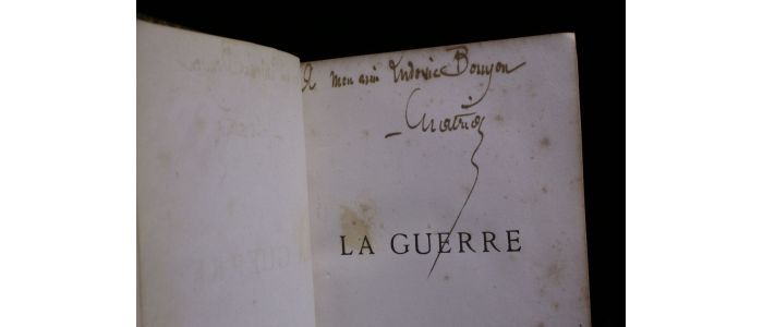 ERCKMANN-CHATRIAN : La guerre - Libro autografato, Prima edizione - Edition-Originale.com