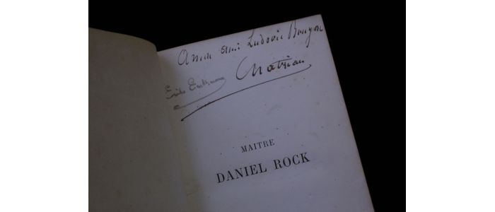 ERCKMANN-CHATRIAN : Maître Daniel Rock - Signiert, Erste Ausgabe - Edition-Originale.com
