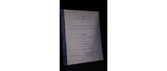 ERLICH : Contribution à l'étude de l'hyperlipémie essentielle à propos de deux observations - Prima edizione - Edition-Originale.com