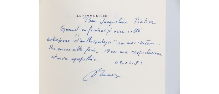 ERNAUX : La femme gelée - Libro autografato, Prima edizione - Edition-Originale.com