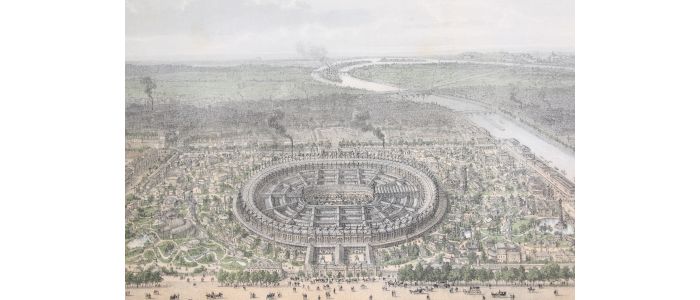 Exposition universelle de 1867 - Paris et ses ruines, Lithographie originale - Erste Ausgabe - Edition-Originale.com