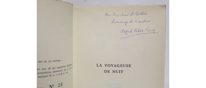 FABRE-LUCE : La voyageuse de nuit - Libro autografato, Prima edizione - Edition-Originale.com