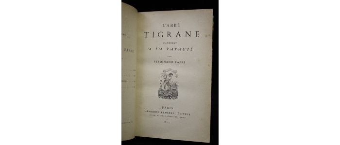 FABRE : L'abbé Tigrane candidat à la papauté - First edition - Edition-Originale.com