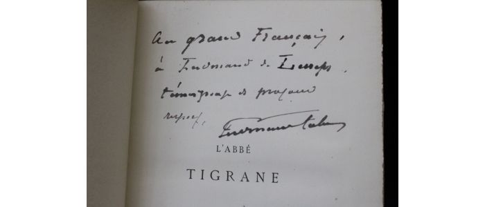 FABRE : L'abbé Tigrane candidat à la papauté - Signed book, First edition - Edition-Originale.com